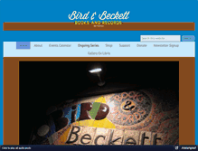 Tablet Screenshot of birdbeckett.com